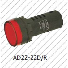 Luz indicadora roja de 22 mm / 16 mm, lámpara de señal roja, Greem, azul, blanca, amarilla